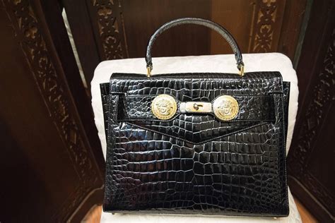 vintage versace crocodile|gianni Versace purses.